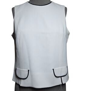 Sleevless White Blouse Size 6